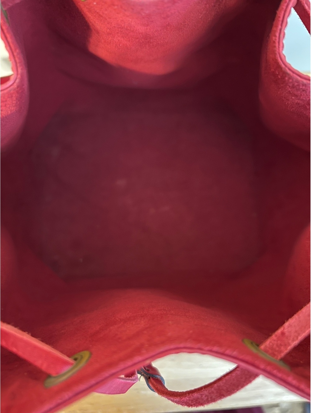 Louis Vuitton Red Epi Bucket Bag - Picture 9 of 9